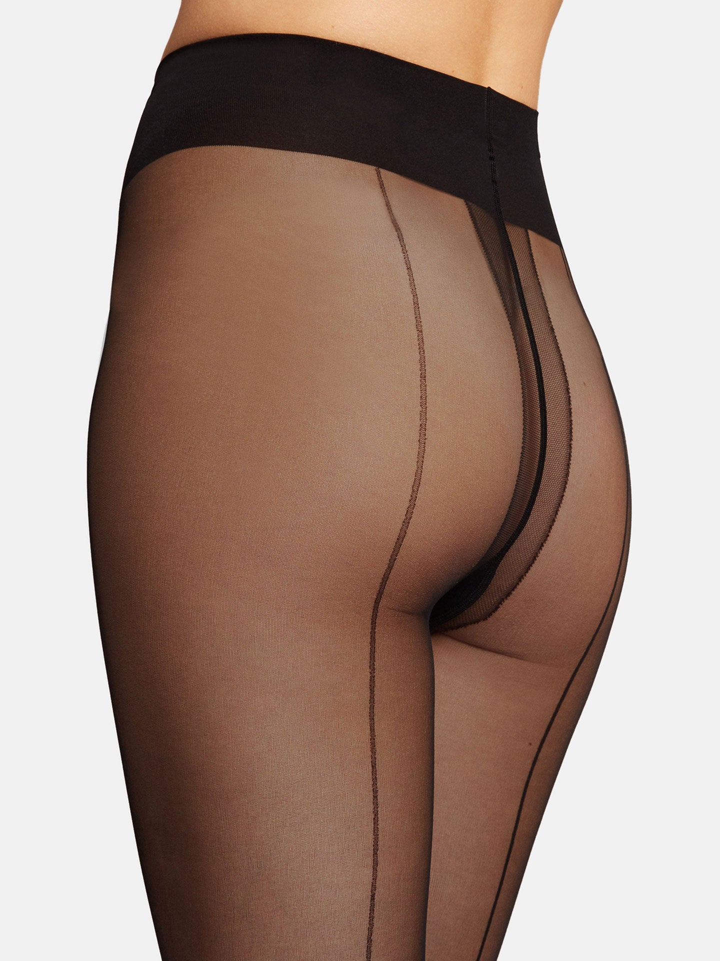 Individual 10 Back Seam Tights (black)