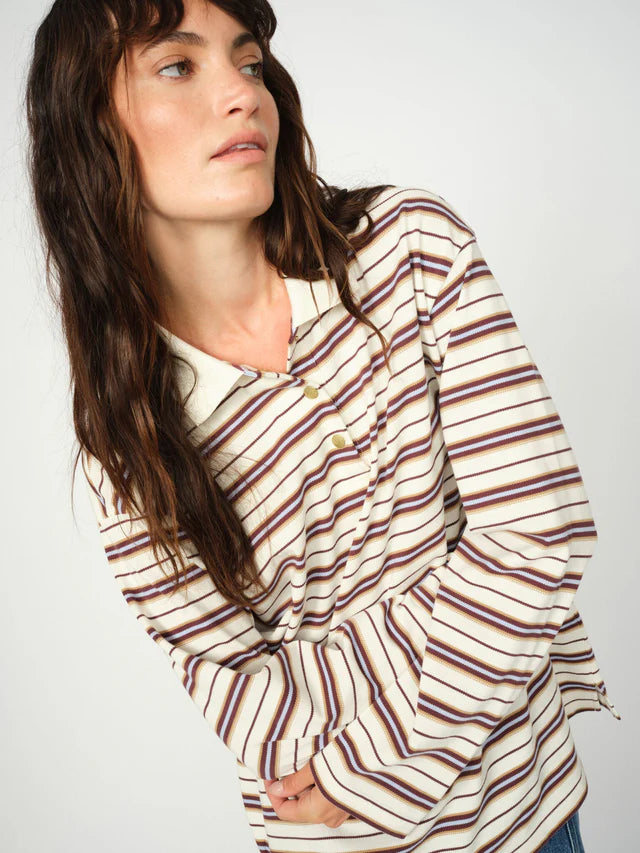 ROSSETT STRIPE POLO, BRUNNERA BLUE