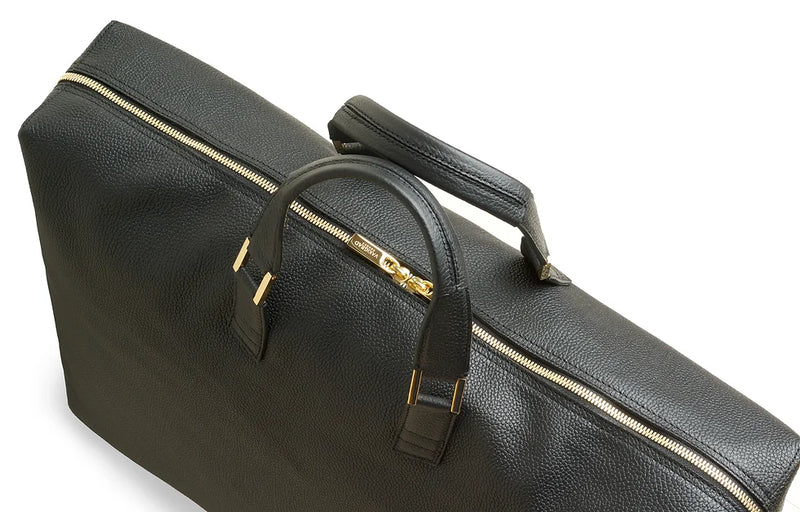 VAKIGRAD ONESKIN WEEKENDER W/RING, BLACK/GOLD