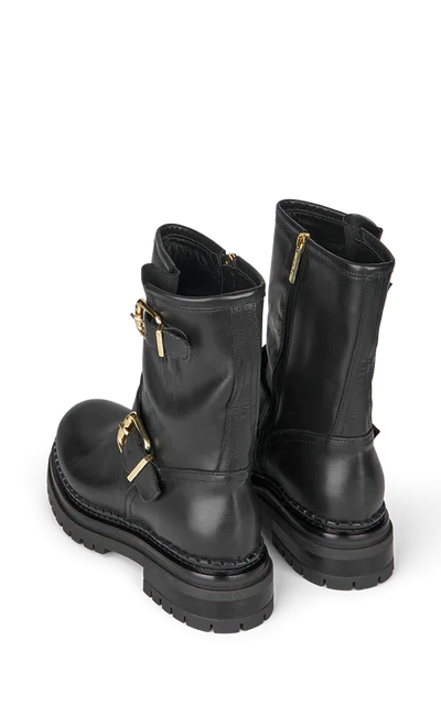 2 GOLD BUCKLE, BLACK