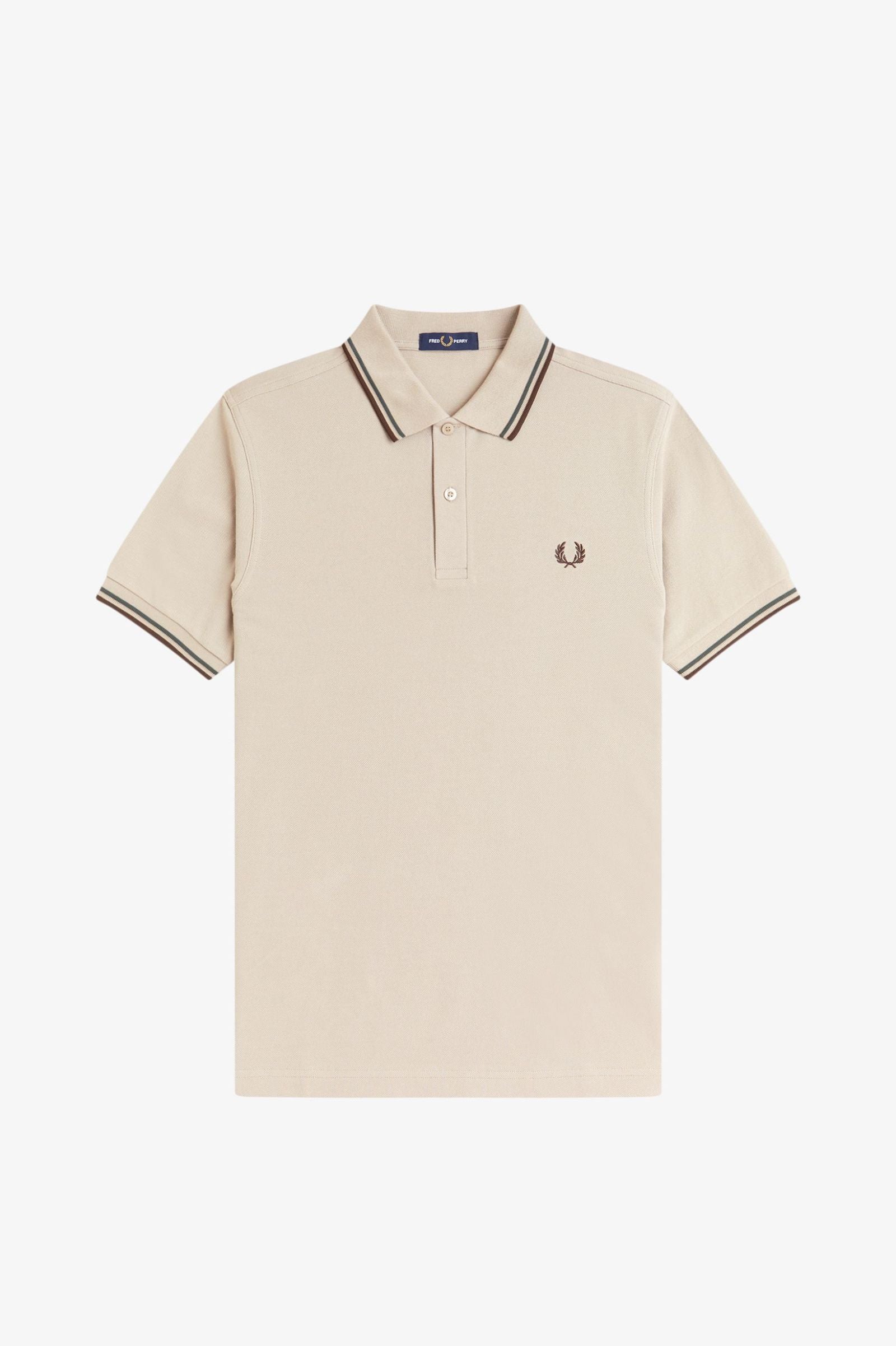 TWIN TIPPED POLO, WARM OAT