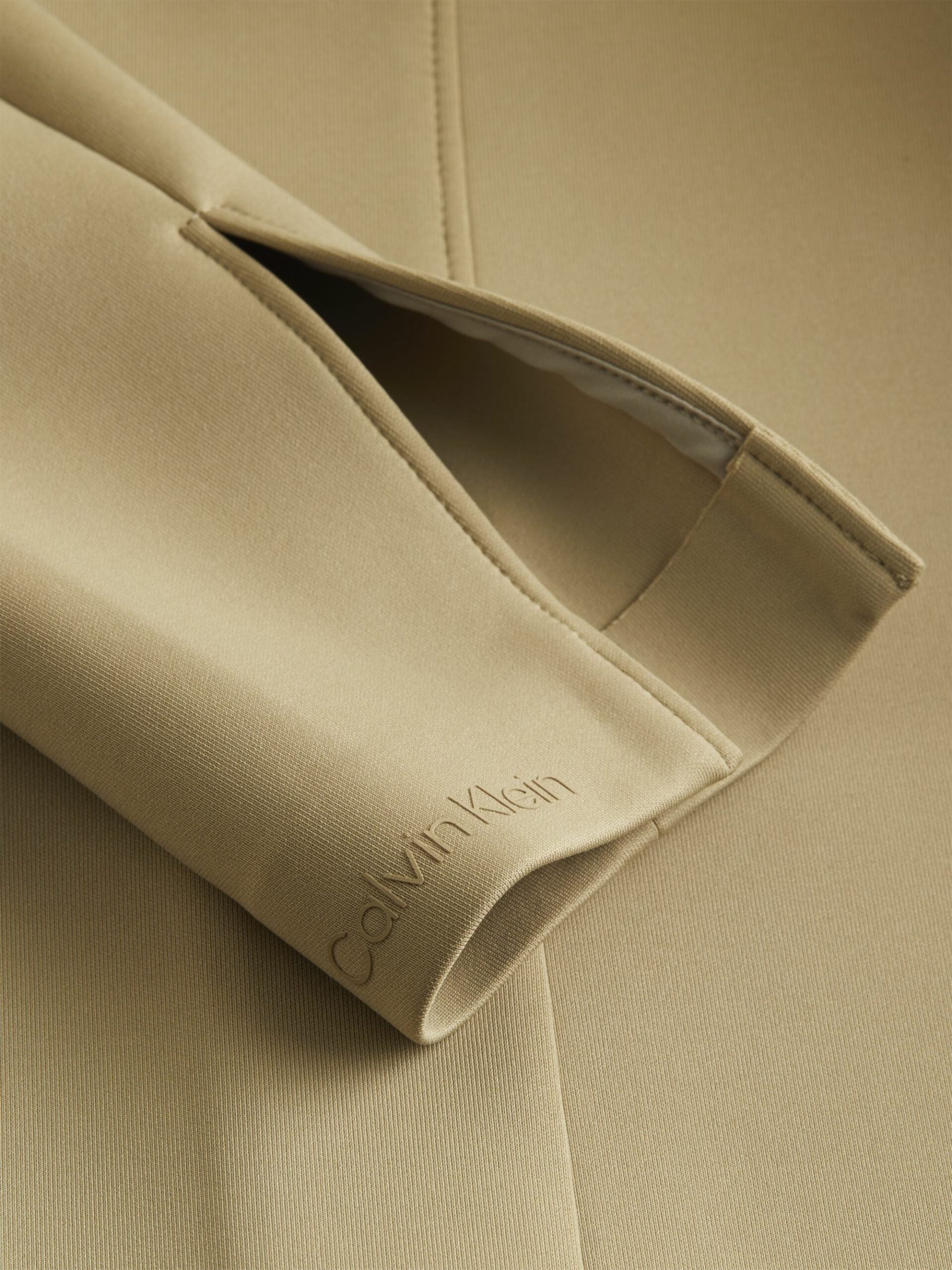 Technical knit long blazer, seneca rock