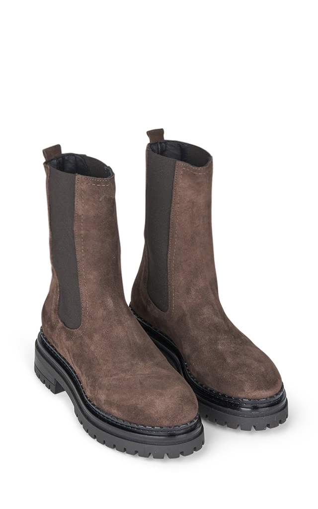 Velvet Boot, Brown Suede