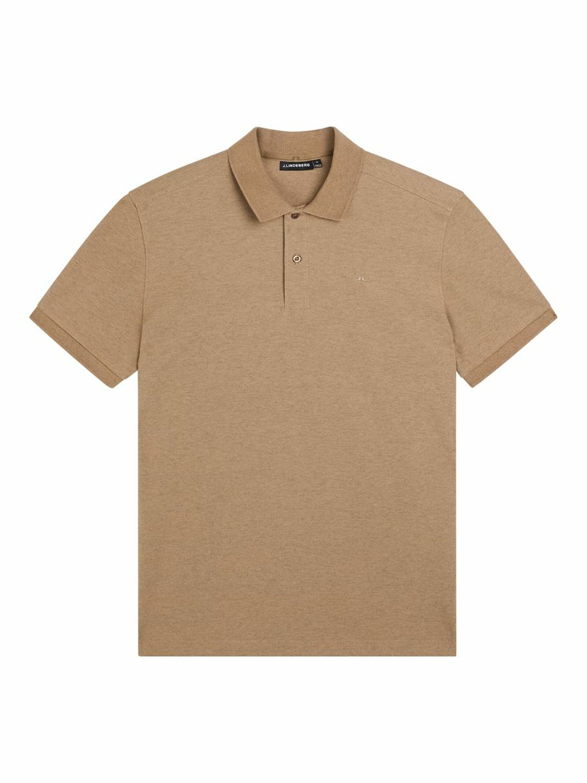 Troy polo shirt seasonal pique, brown