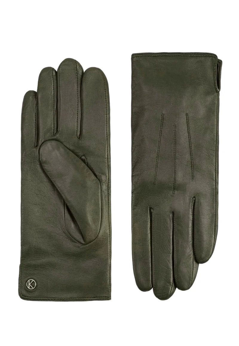 LADIES GLOVES CARLA, OLIVE