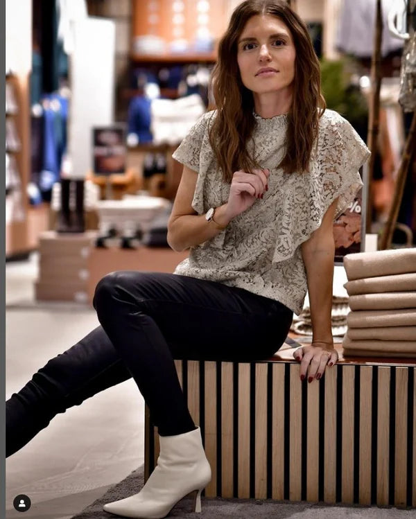 LEATHER LEGGINGS, NAVY BLUE