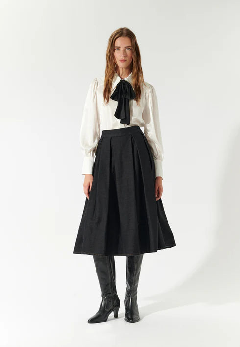 Abeydea, Skirt w/ Pockets, Raw Blue