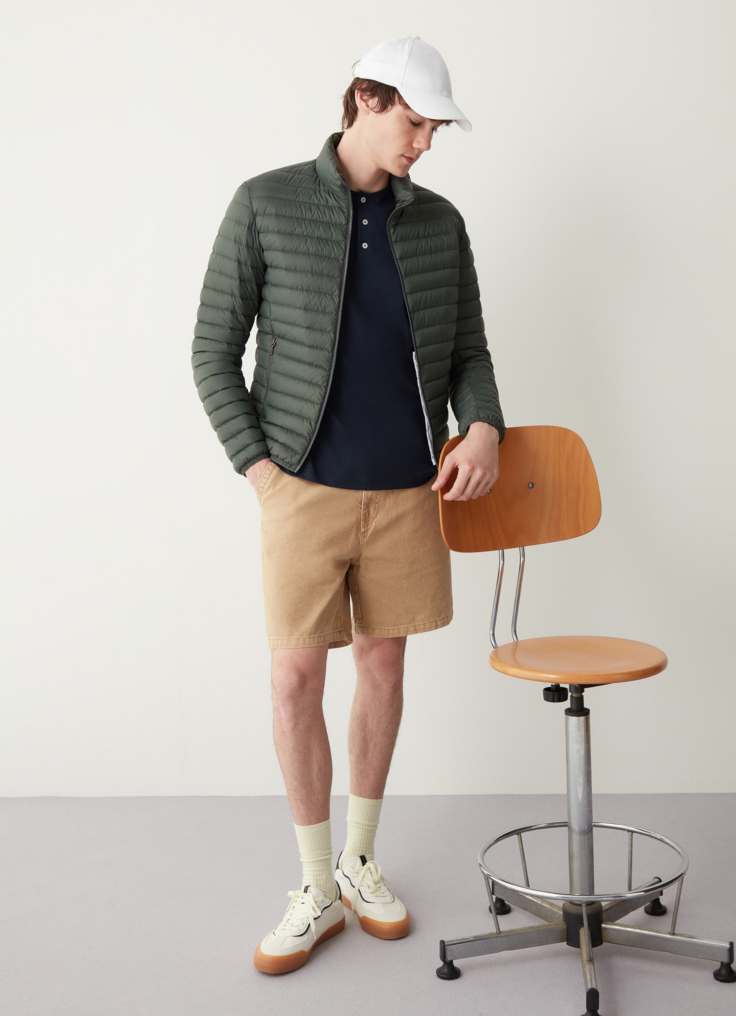 Mens Down Jacket, Botanical