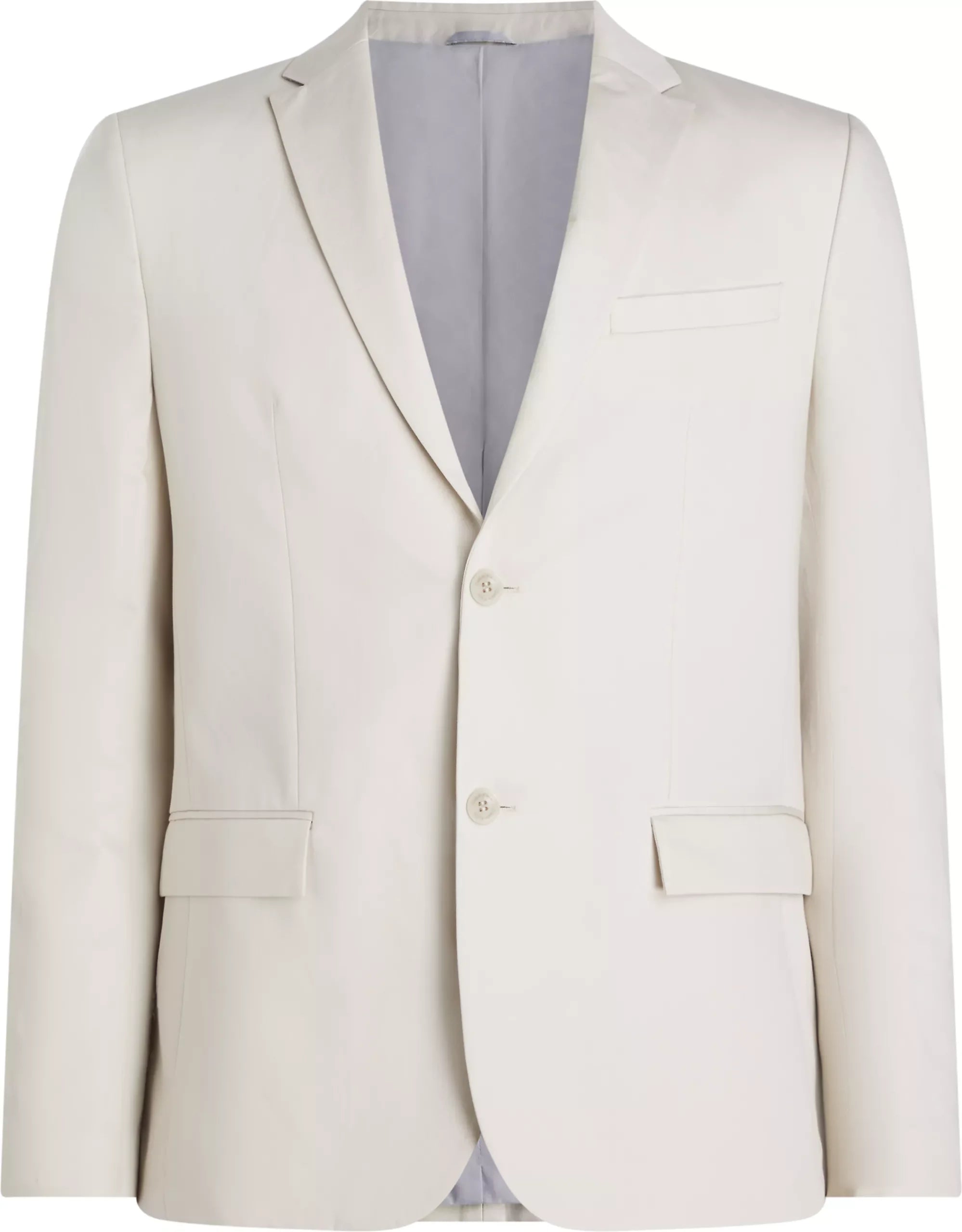 Cotton Linen RGL Blazer, Stony Beige
