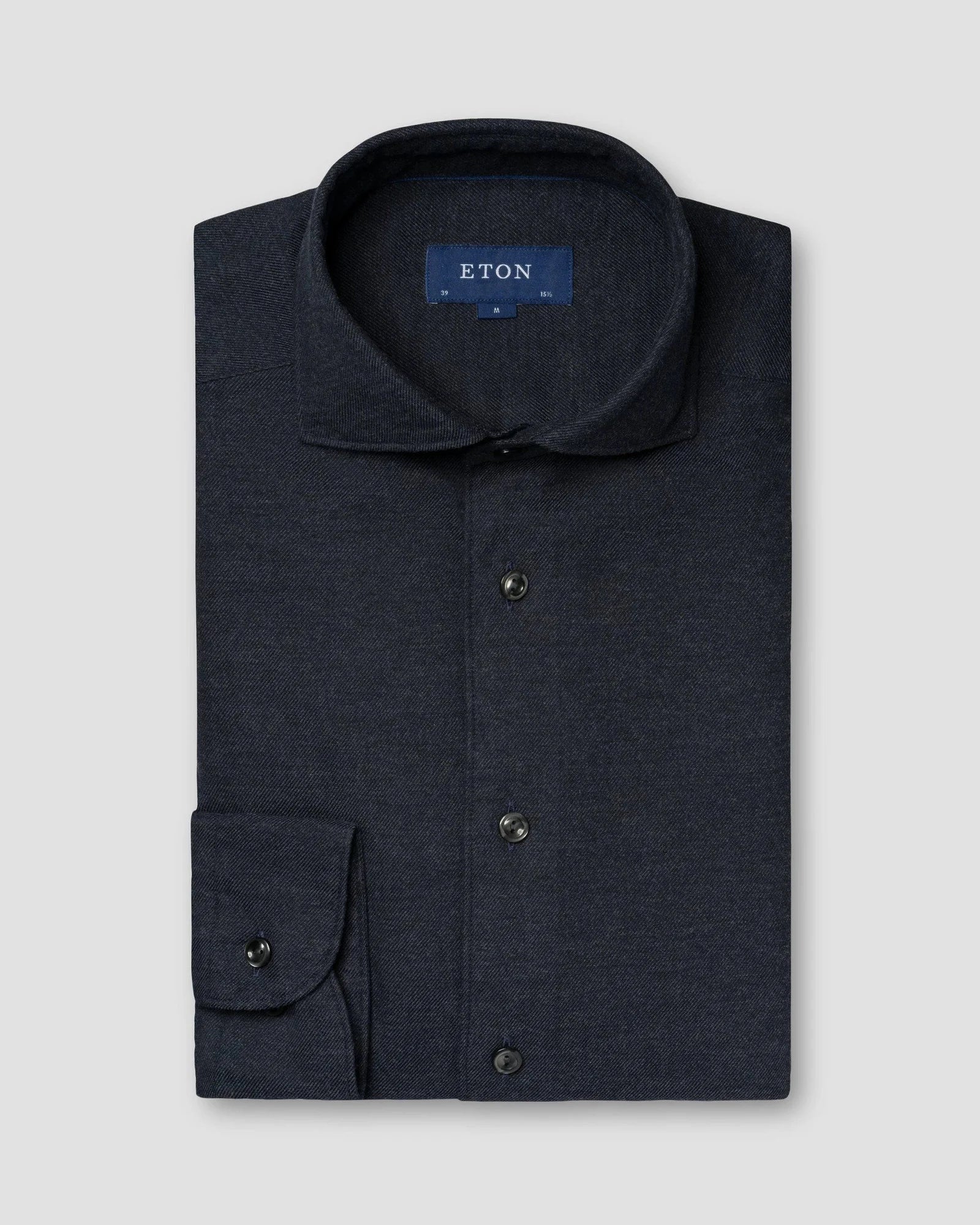 Flannel Shirt, Contemp, Navy Blue