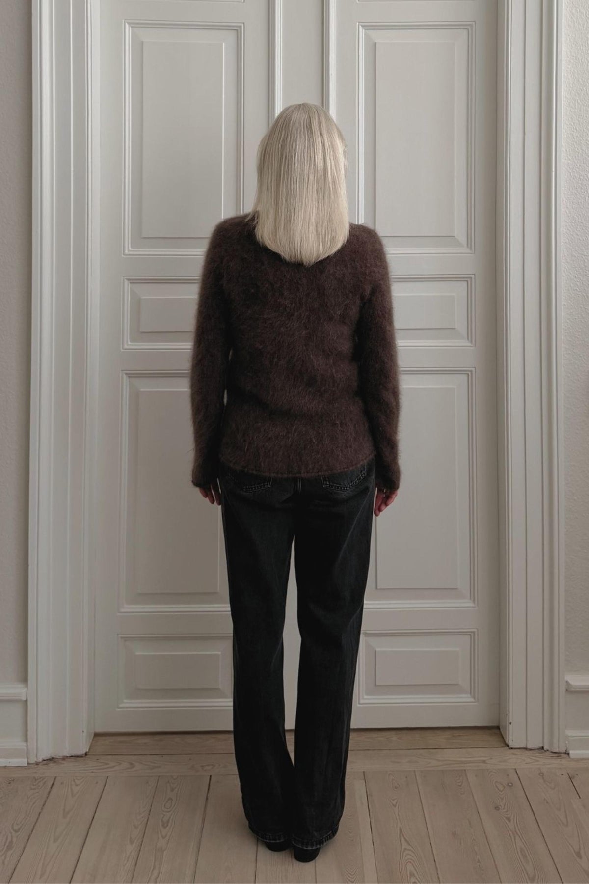 ABBELONE SWEATER BRUSHED, CHOCOLATE FUDGE