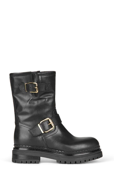 2 GOLD BUCKLE, BLACK