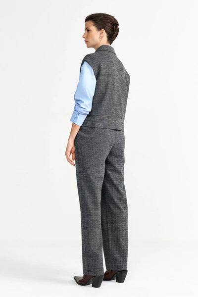 Suited Cargo Vest, Silver Mist