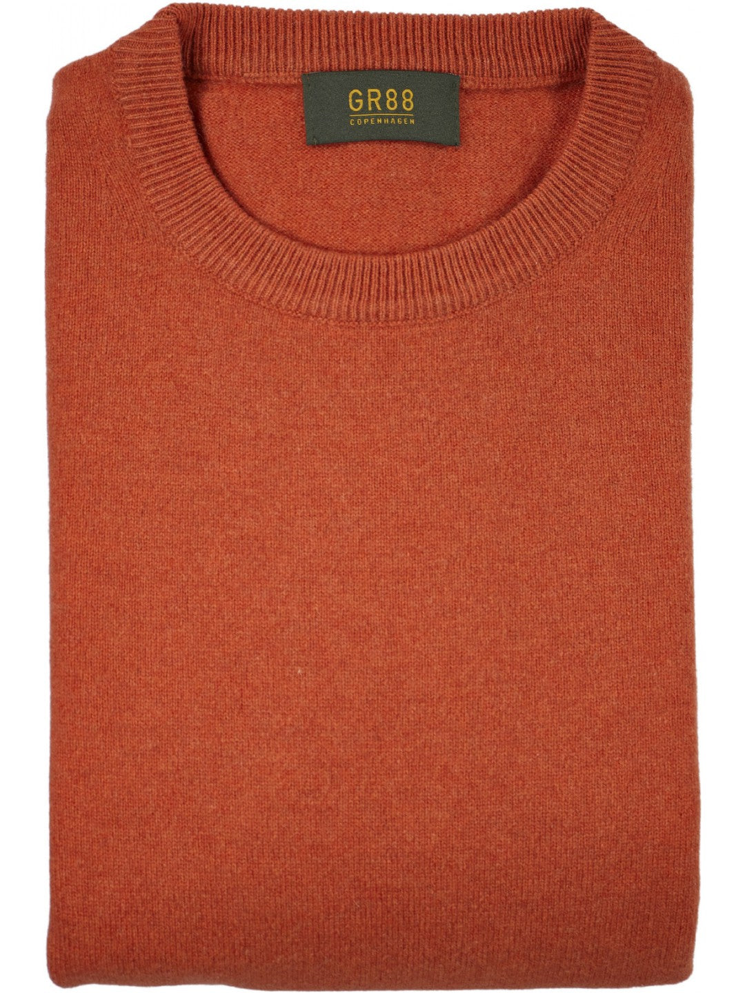 GR88 Jumper strik, crew neck, mustard