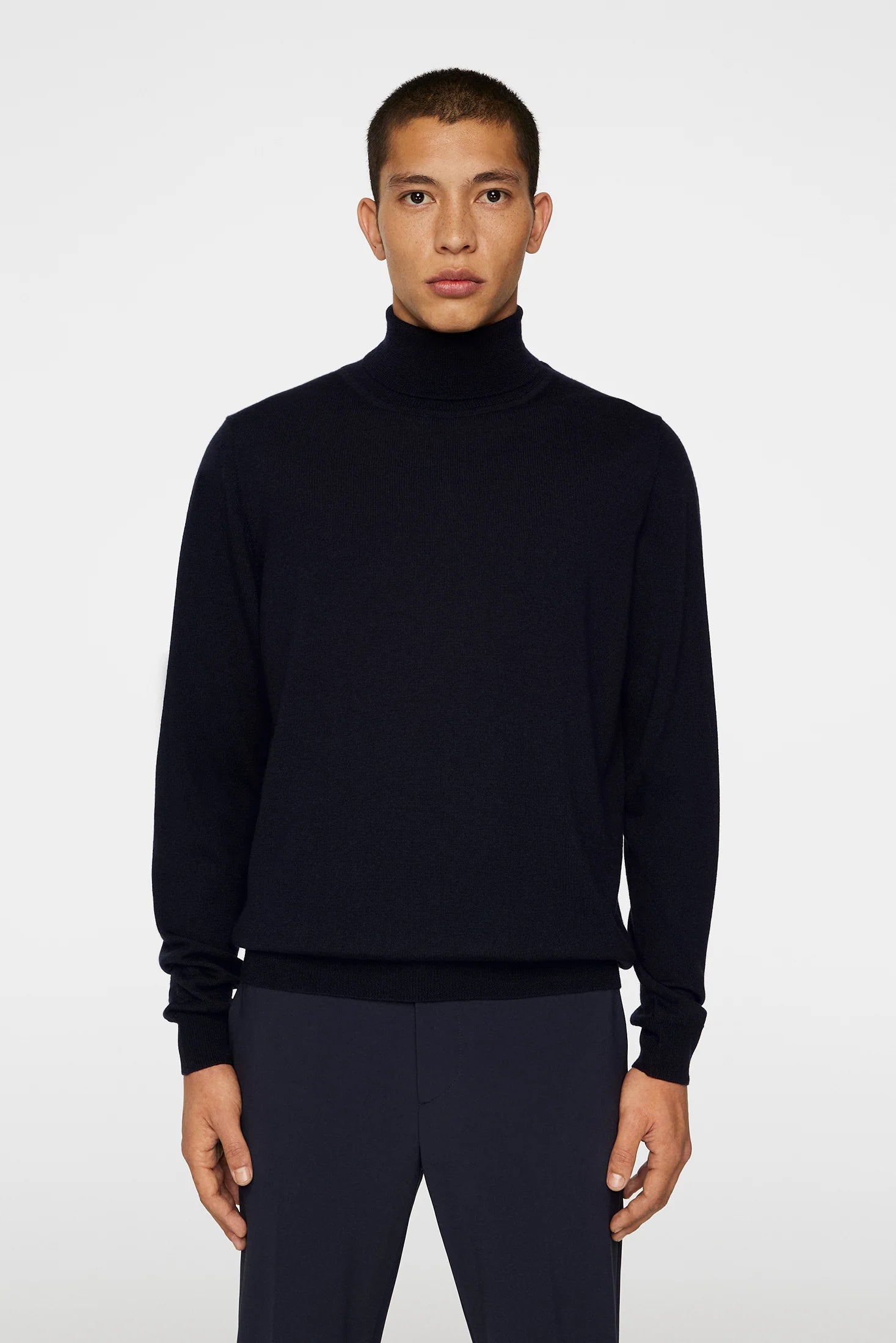 Kaden Merino Turtleneck, Navy