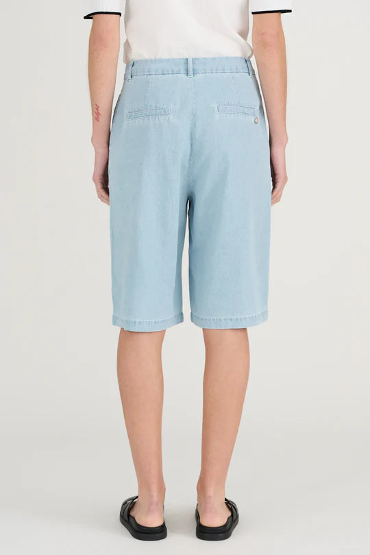 Drew Denim Bermuda Shorts, Denim Blue