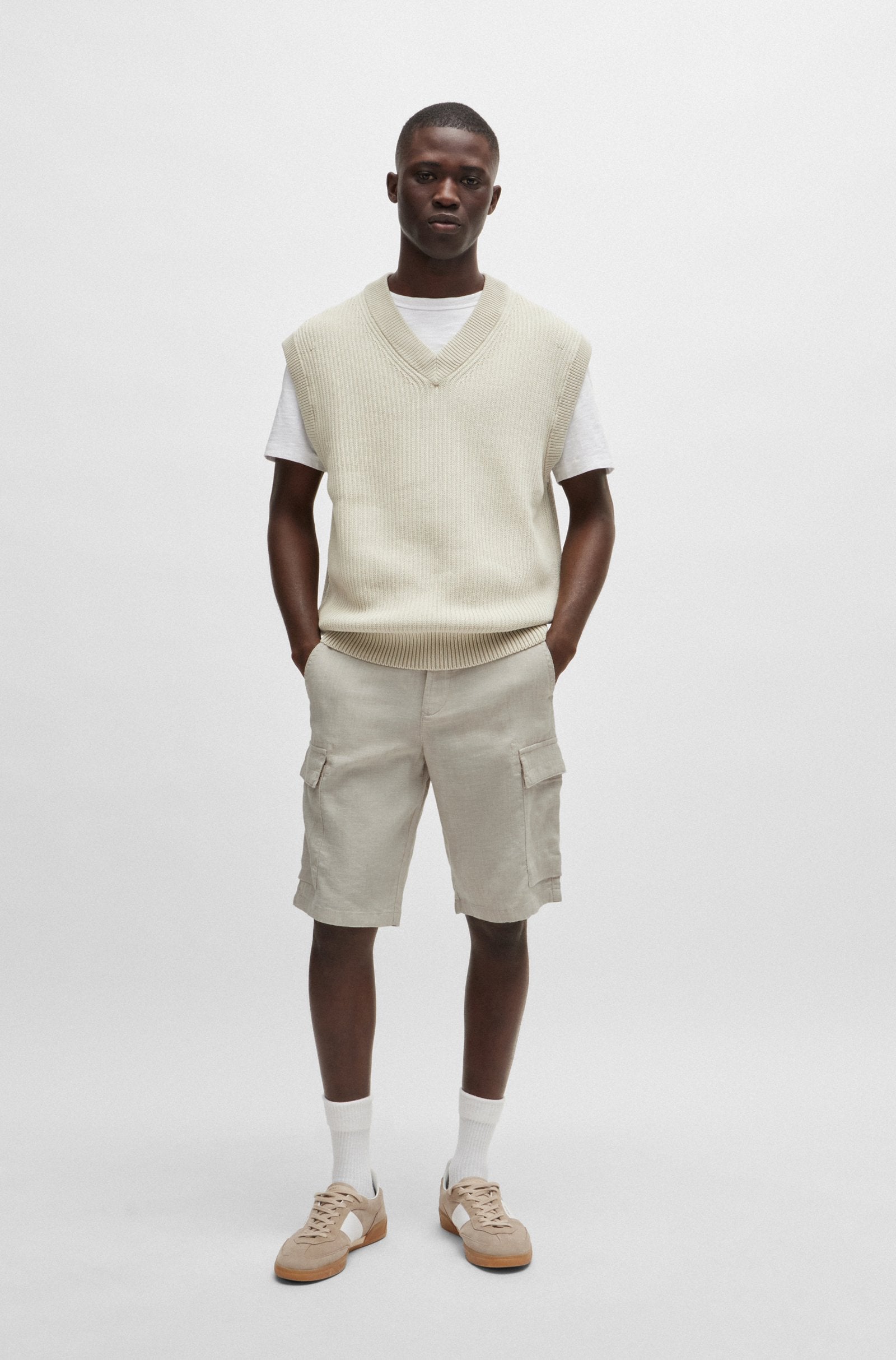 Sisla 6 Cargo Shorts, Light Beige