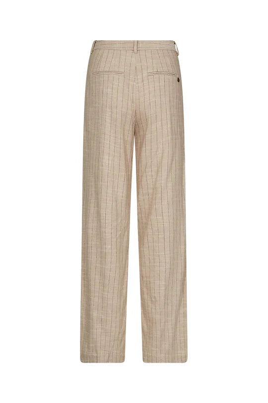 Nadine Pinstripe Linen Pant, Stripe