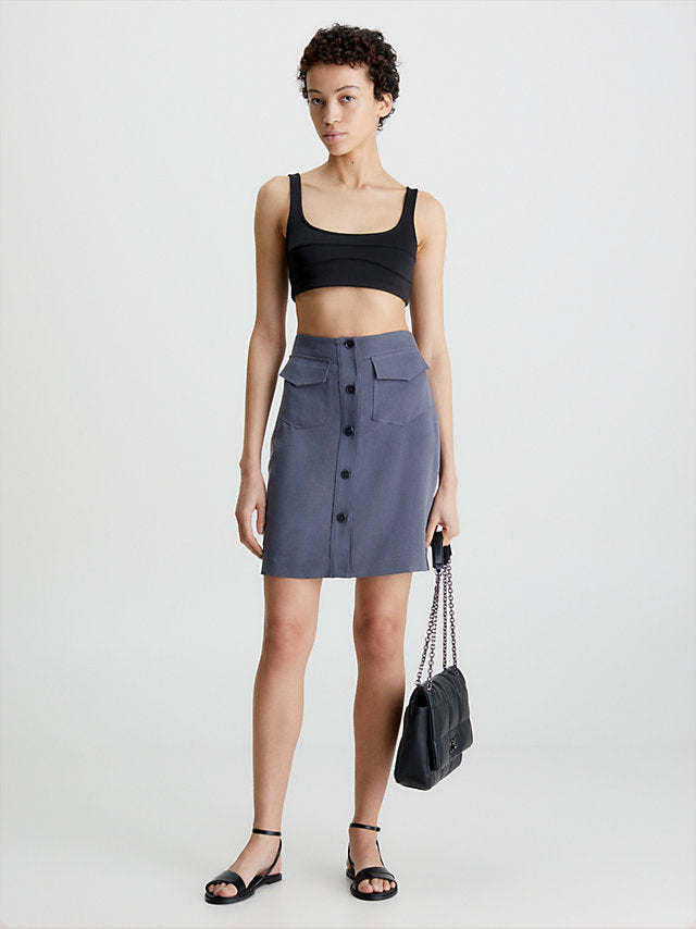 Drappy tencel skirt, wet slate