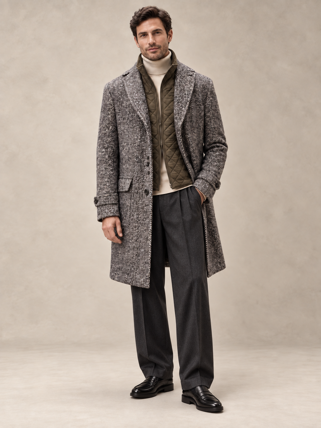 PARIS A MANTEL COAT, MOCCA