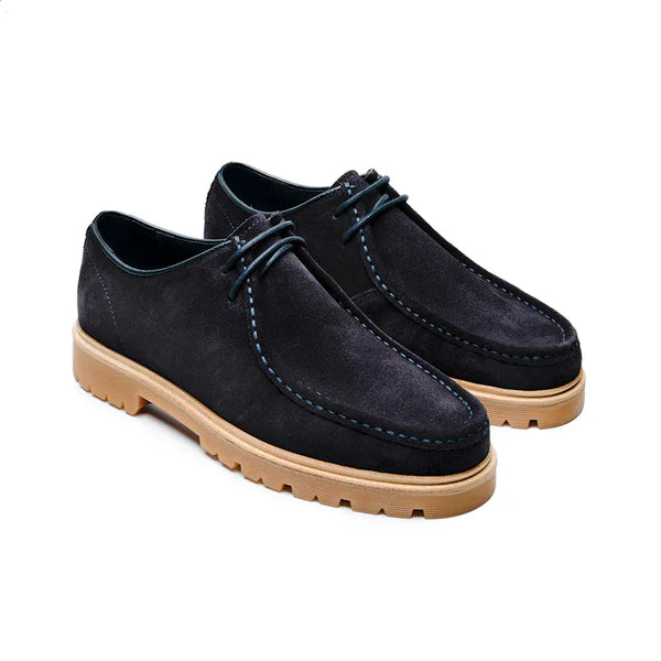 ALAIN SHOES, NAVY SUEDE