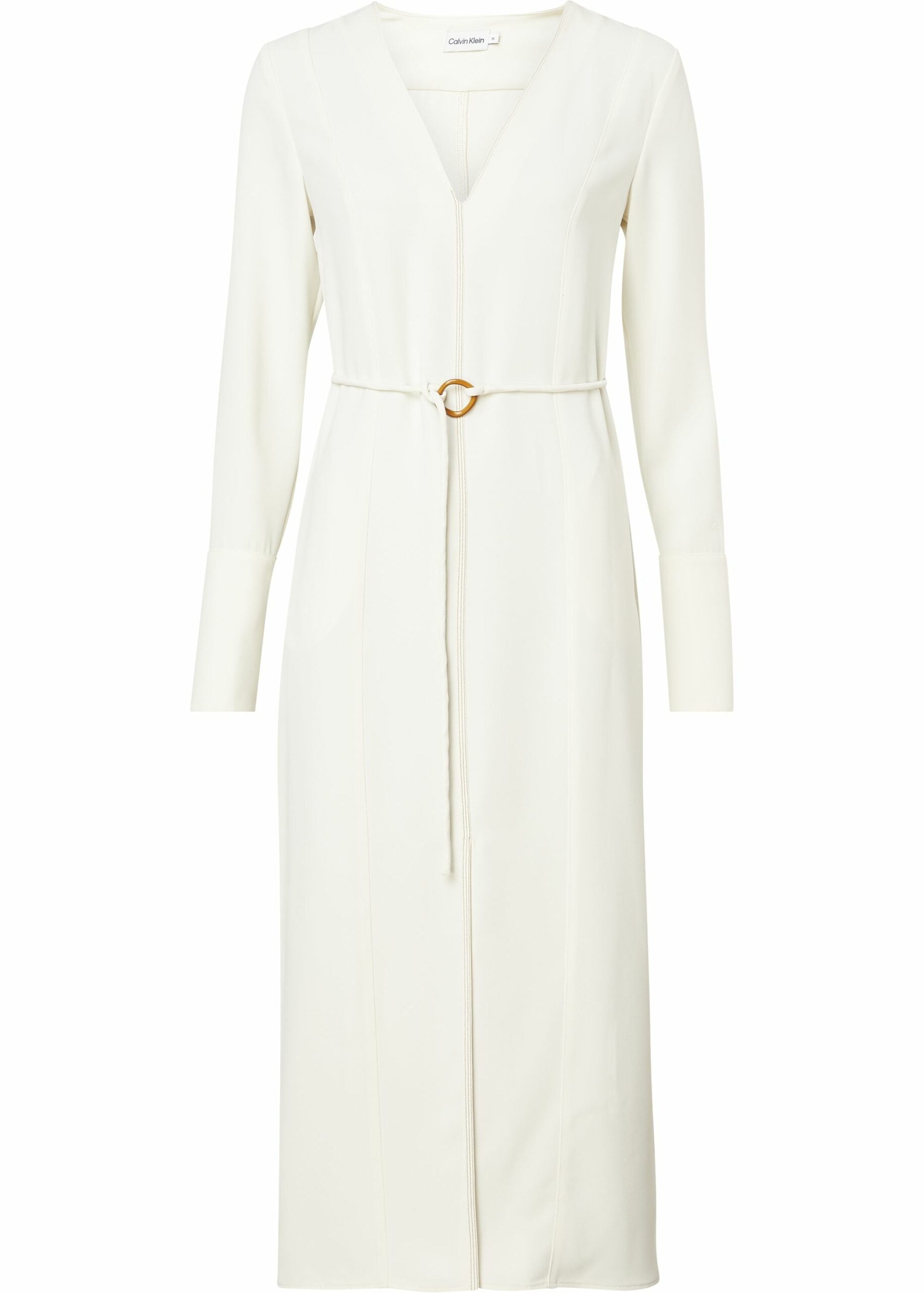 Sustainable twill midi dress, seadpearl