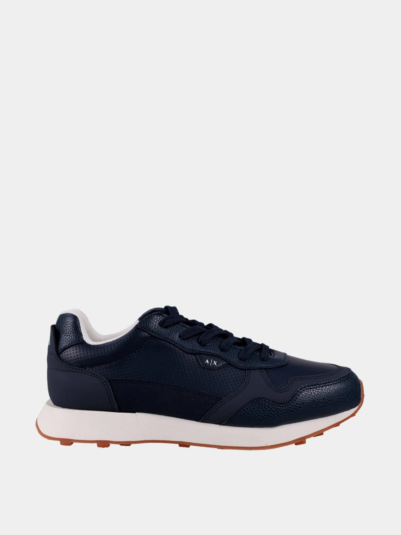 Man Leather Sneaker, Navy