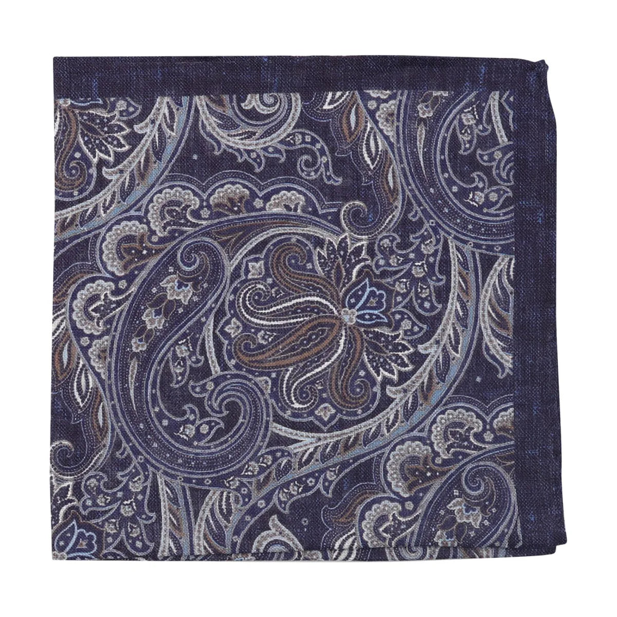 Paisley Pocket Square, Navy