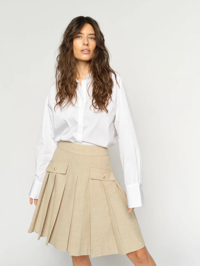 RUNI FLAIR SKIRT, TWILL