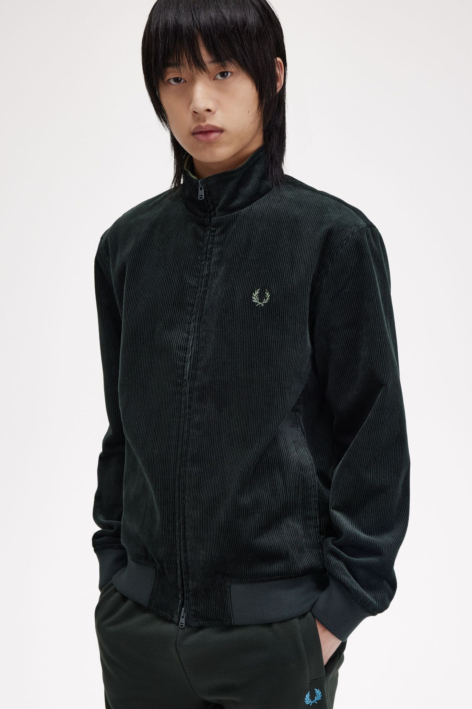 Cord Brentham Jacket, Night Green