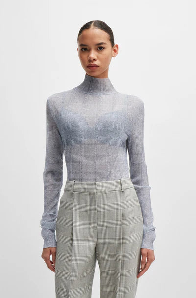 EMATA_MESH_AOP BLOUSE, OPEN MISCELLANOUS
