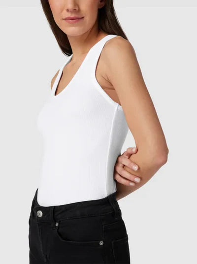 MODAL RIB TANKTOP, BRIGHT WHITE