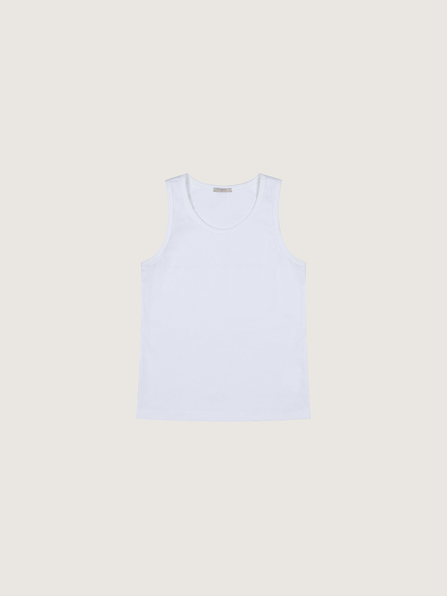 Woman tank top, bianco