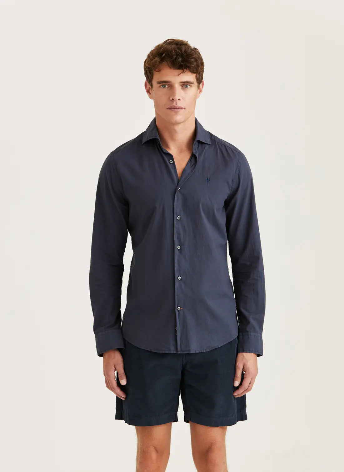 Summer Lightweight Shirt, Classic Fit, Blue