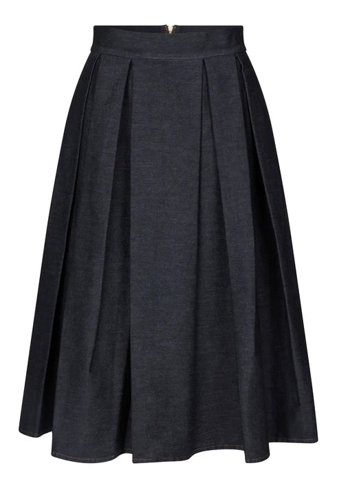 Abeydea, Skirt w/ Pockets, Raw Blue