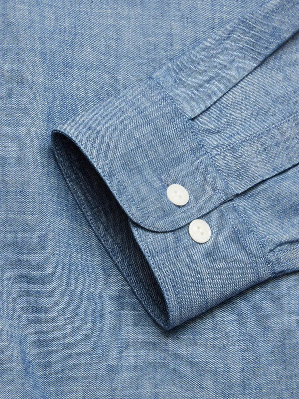 SANDRO CHAMBRAY SHIRT, CHAMBRAY