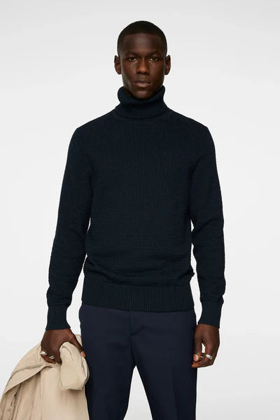 OLIVERO TURTLENECK SWEATER, BLACK