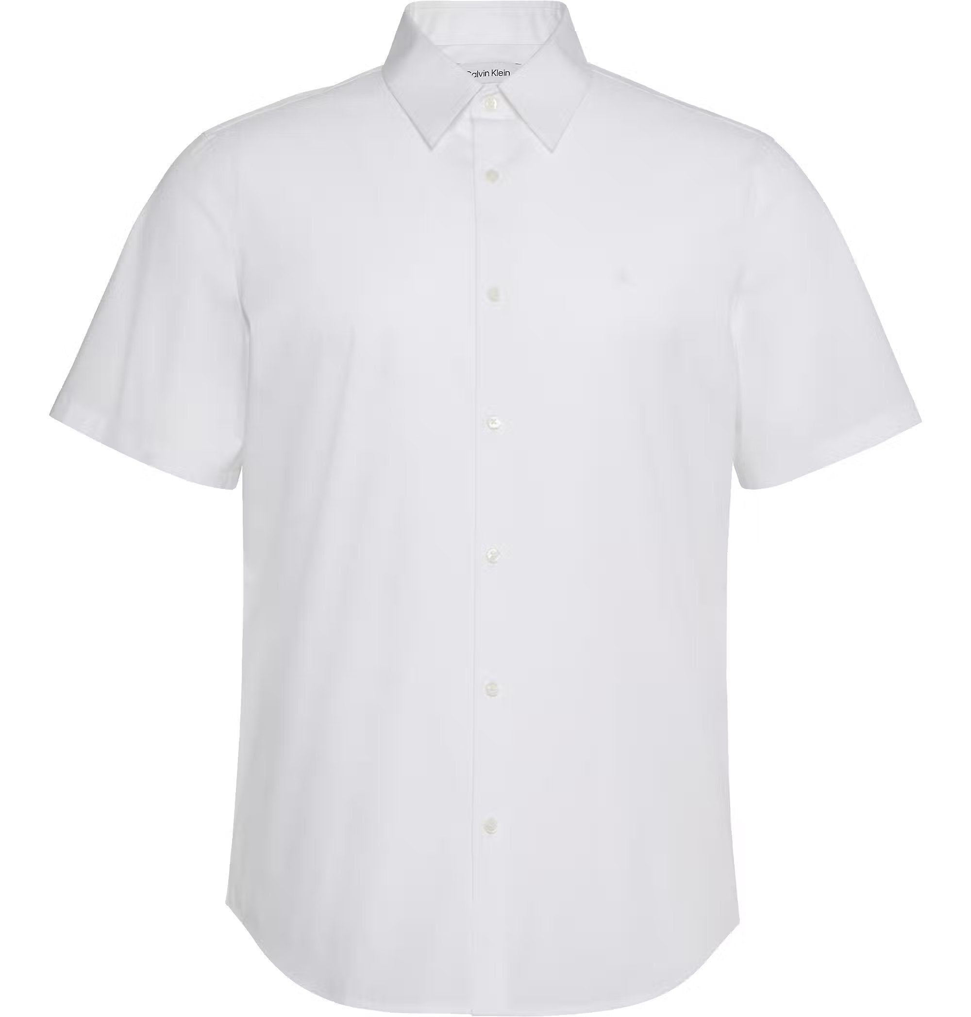SS Solid Stretch Slim Shirt, Brilliant White