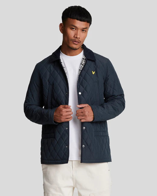 Quilted jacket, dark navy