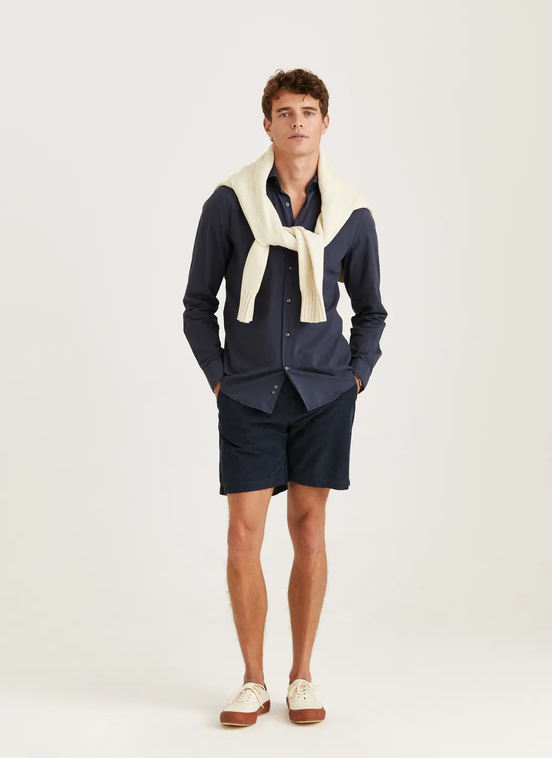 Summer Lightweight Shirt, Classic Fit, Blue