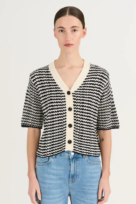 Marianne SS Cardigan, Midnight Navy
