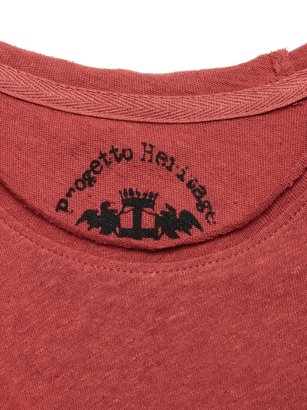 LINO T-SHIRT, OCHRE RED