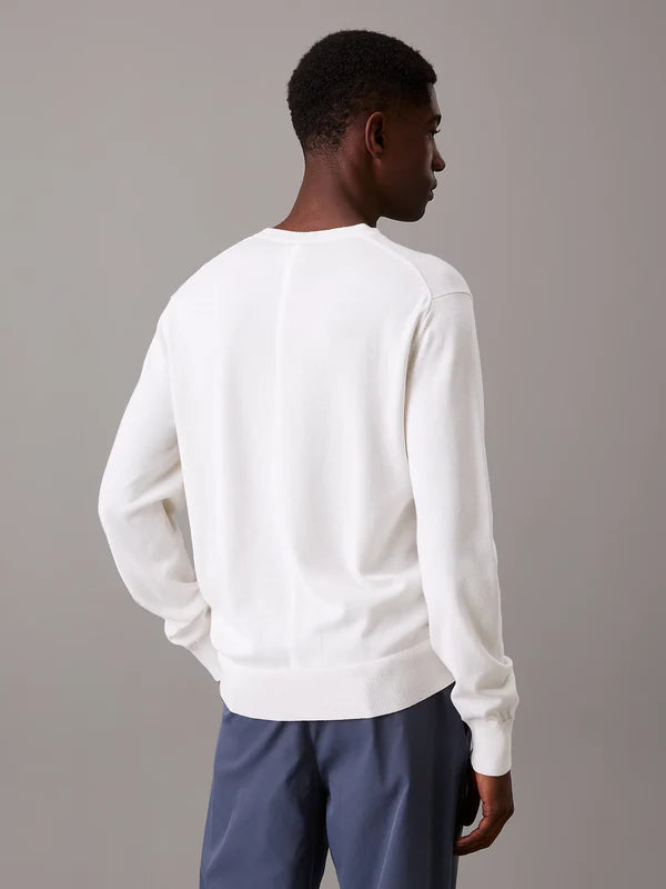 SUPIMA COTTON CREWNECK SWEATER, TOFU