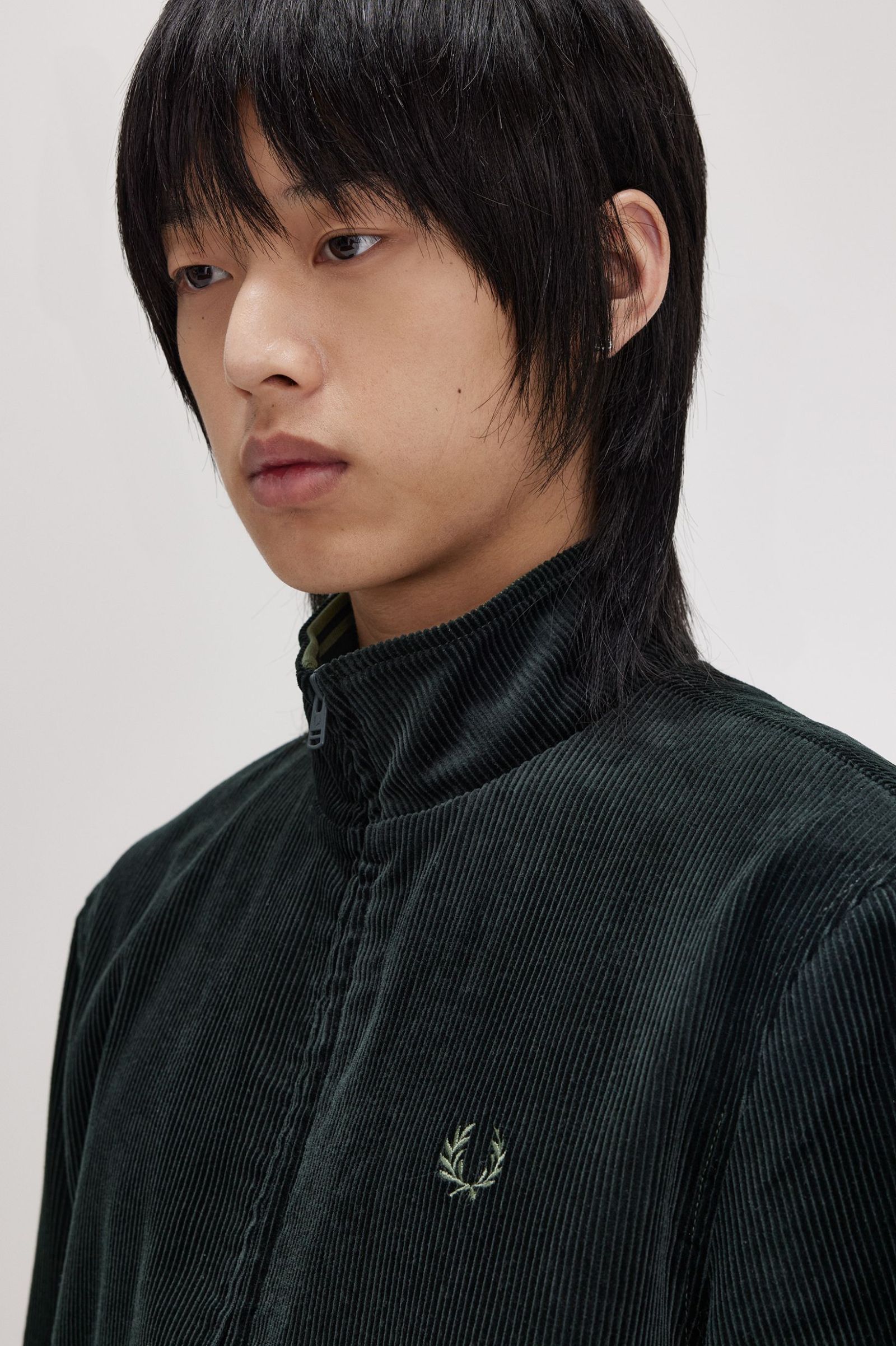 Cord Brentham Jacket, Night Green