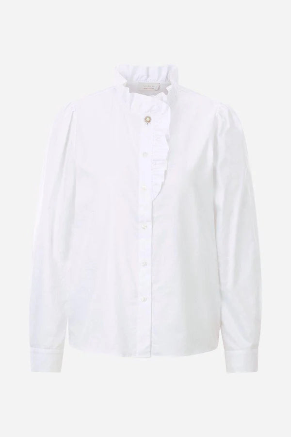 Romantic Cotton Blouse, White