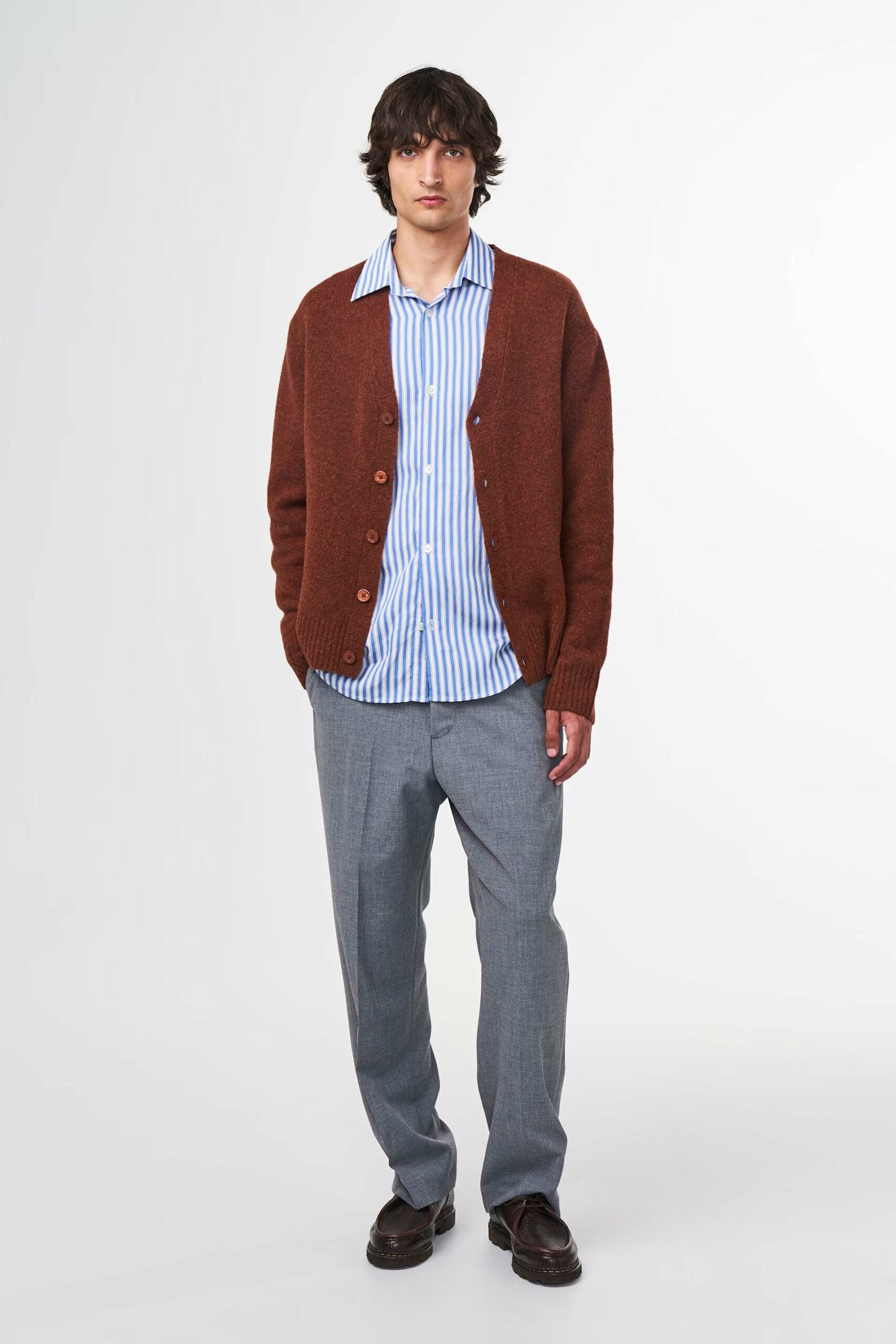 John Cardigan 6683, red brown