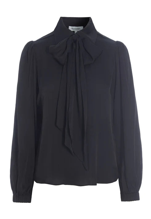 KIKKIDEA BLOUSE, BLACK