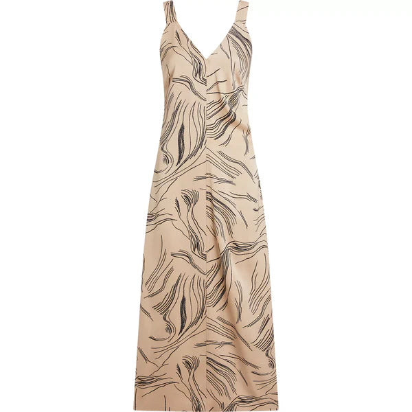 SURFACE PRINT SLOP DRESS, DOESKIN