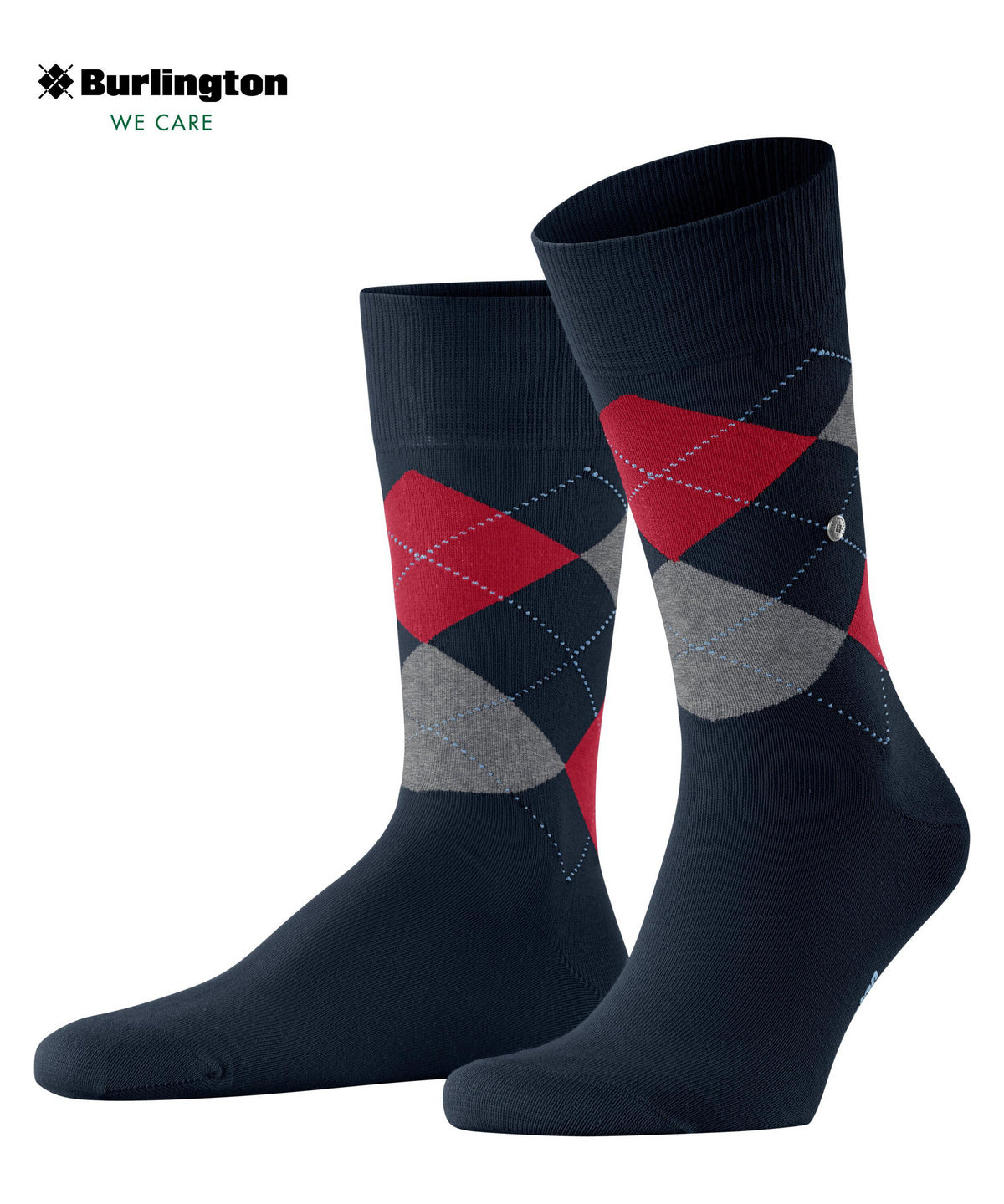 King Socks, Navy/Red