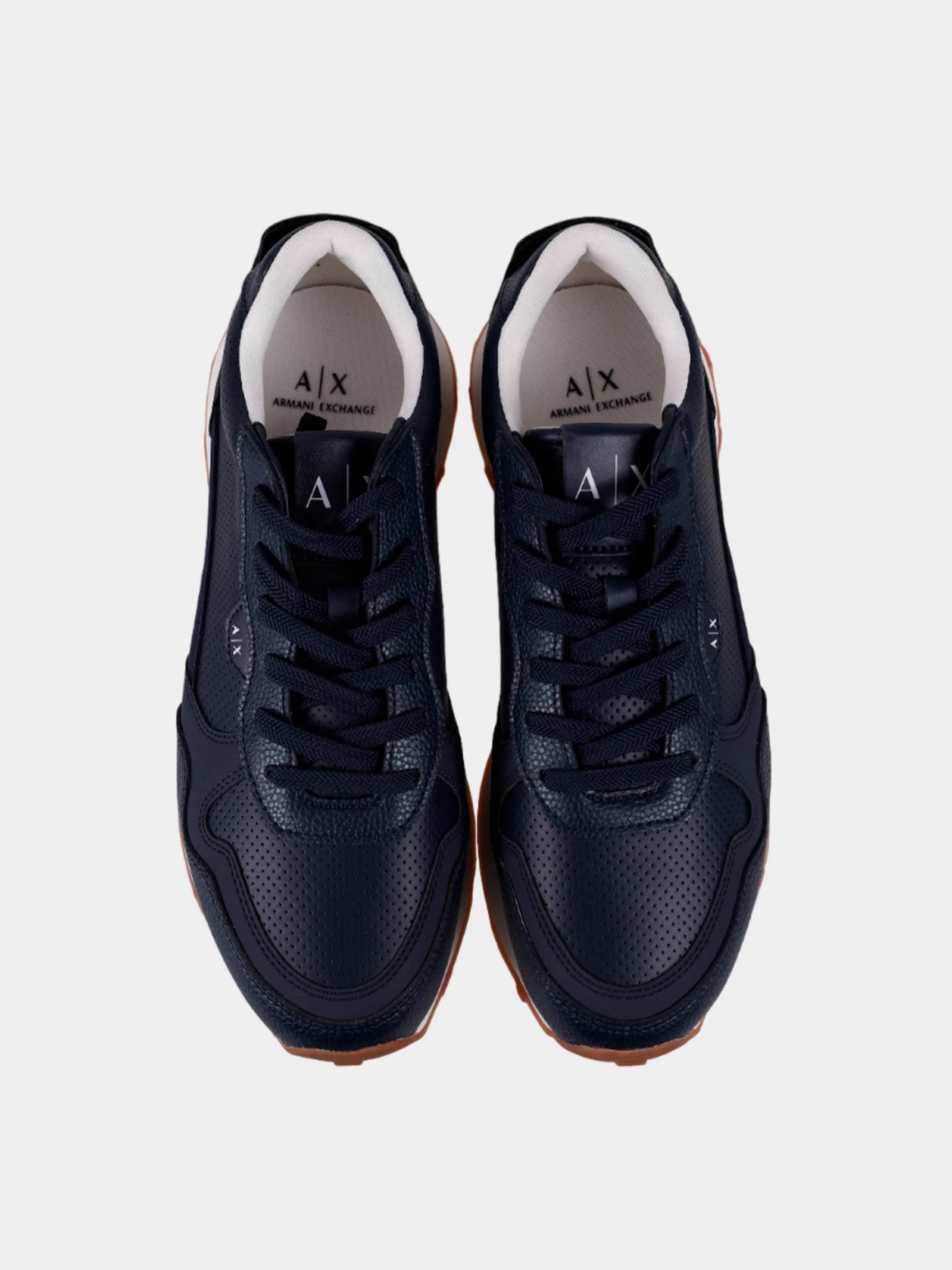 Man Leather Sneaker, Navy